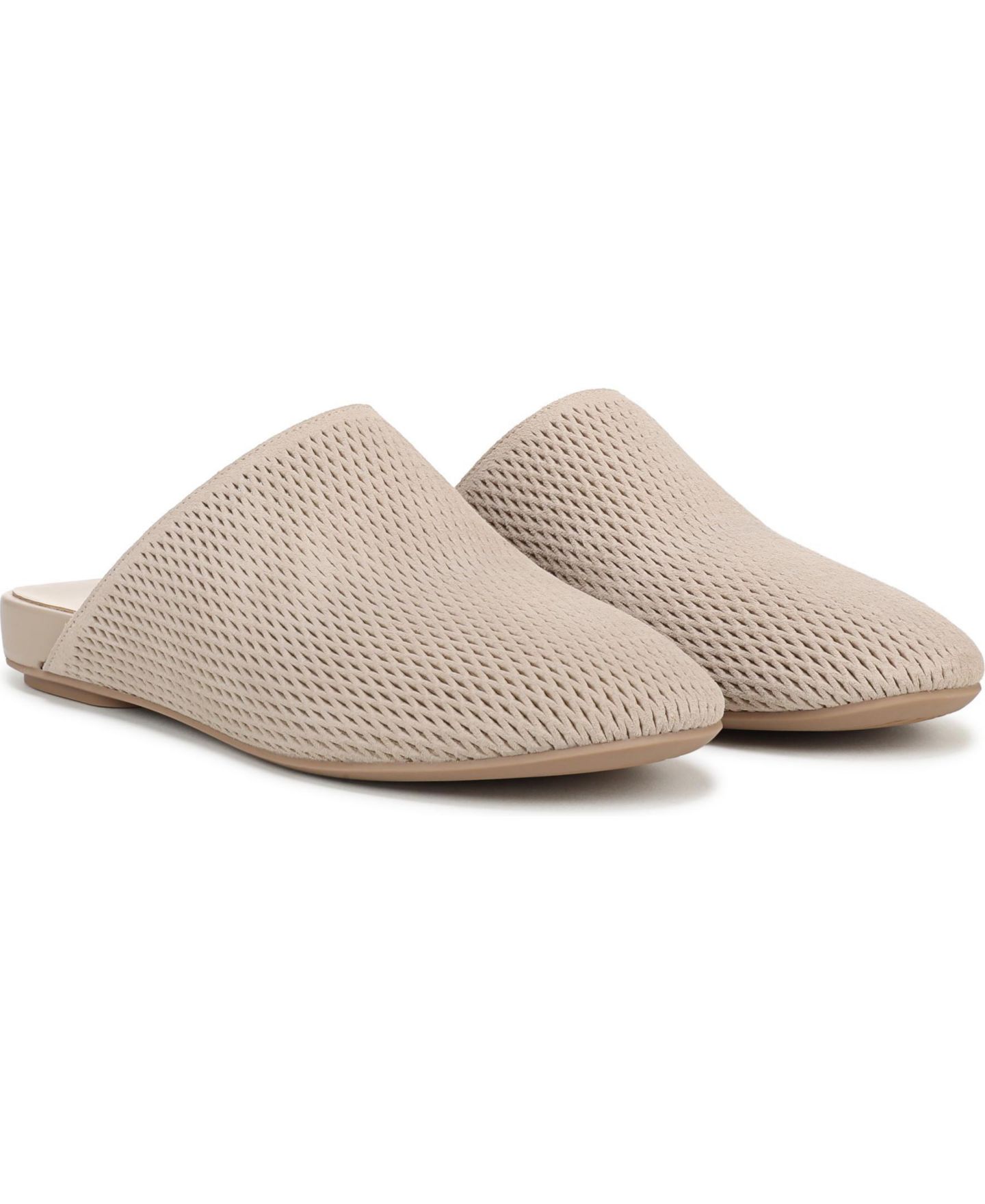 Женские сабо Vionic Opal Perf Clog Mules, цвет: Бежевый замшевый — фото 2