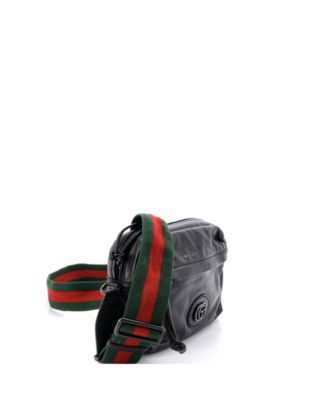 Tonal Double G Shoulder Bag Leather