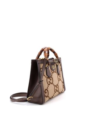Small Diana NM Bamboo Handle Tote Jumbo GG Canvas