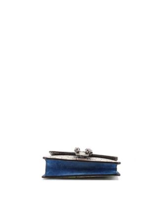 Mini Dionysus Bag Blooms Print GG Coated Canvas