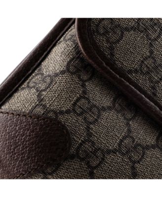 Small Neo Vintage Flap Messenger GG Coated Canvas