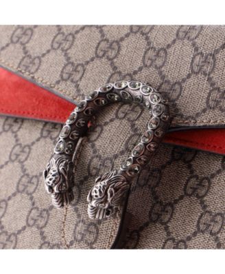 Small Dionysus Bag GG Coated Canvas with Crystal Embellished Metal