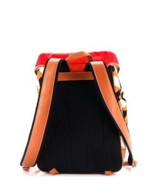 Interlocking G Patch Flap Buckle Backpack Printed Nylon and GG Coated Canvas