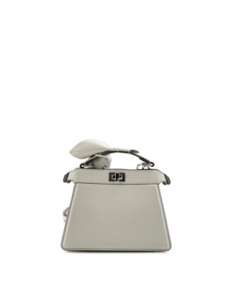 Petite Peekaboo ISeeU Bag Leather with Embellished Handle