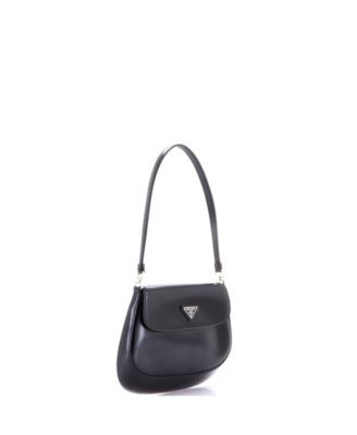Small Cleo Flap Shoulder Bag Spazzolato Leather