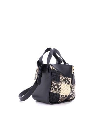 Compact Paula's Ibiza Hammock Bag Raffia and Leather