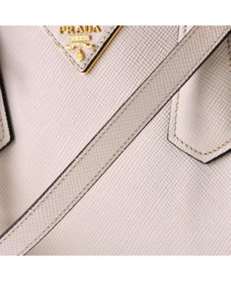 Large Cuir Double Tote Saffiano Leather