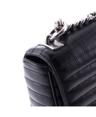 Medium Chain Flap Shoulder Bag Diagramme Quilted Leather