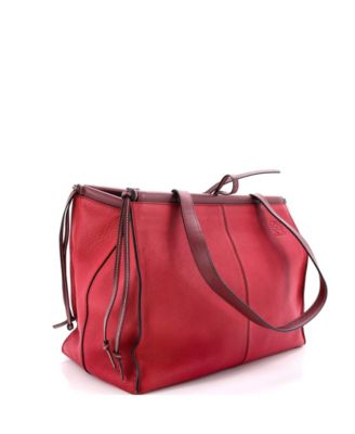 Large Cushion Tote Leather