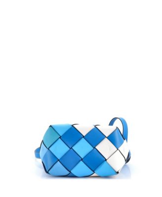 Small Woven Basket Bag Leather