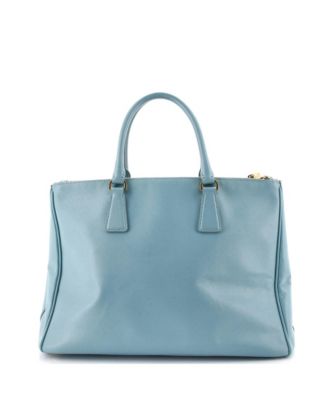 Large Double Zip Lux Tote Saffiano Leather