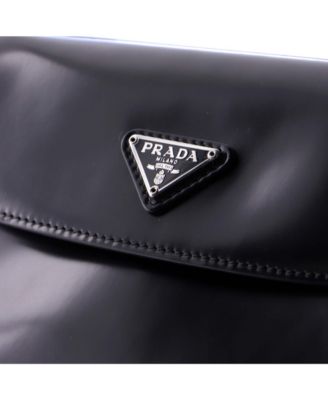 Small Cleo Flap Shoulder Bag Spazzolato Leather