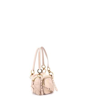 Mini Dangle Top Handle Bag Leather