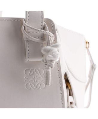 Compact Monochrome Hammock Bag Leather