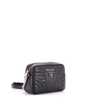 Small Camera Bag Diagramme Quilted Leather