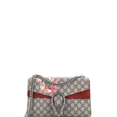 Small Dionysus Bag Blooms Print GG Coated Canvas