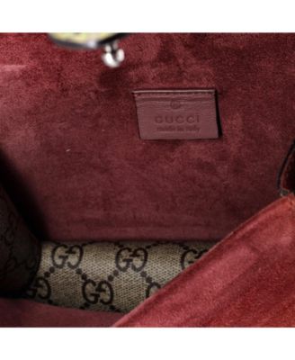 Mini Dionysus Bag Blooms Print GG Coated Canvas