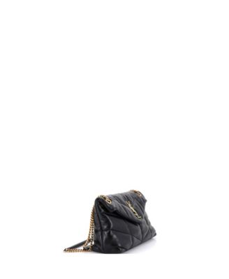 Small Loulou Puffer Shoulder Bag Quilted Leather