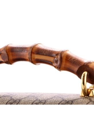 Small Padlock Bamboo Shoulder Bag GG Coated Canvas