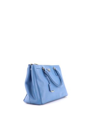Medium Double Zip Lux Tote Saffiano Leather