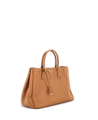 North South Lux Open Tote Saffiano Leather