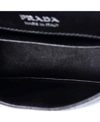 Small Identity Flap Shoulder Bag Saffiano with City Calf