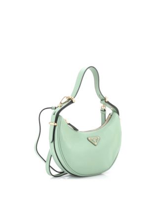 Small Arque Half Moon Hobo Leather