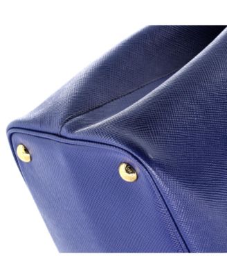 Medium Cuir Double Tote Saffiano Leather