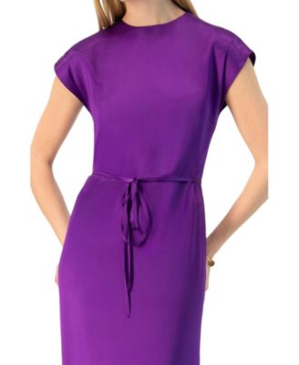 Women's Sleeveless Satin Long Dress