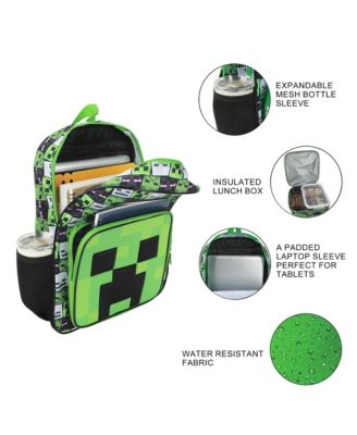 Creepers 2-Piece 16"Premium Backpack and Lunch Box Set For School And Travel
