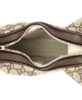 Small Attache Shoulder Bag GG Coated Canvas