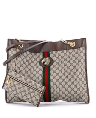 Large Rajah Chain Tote GG Coated Canvas