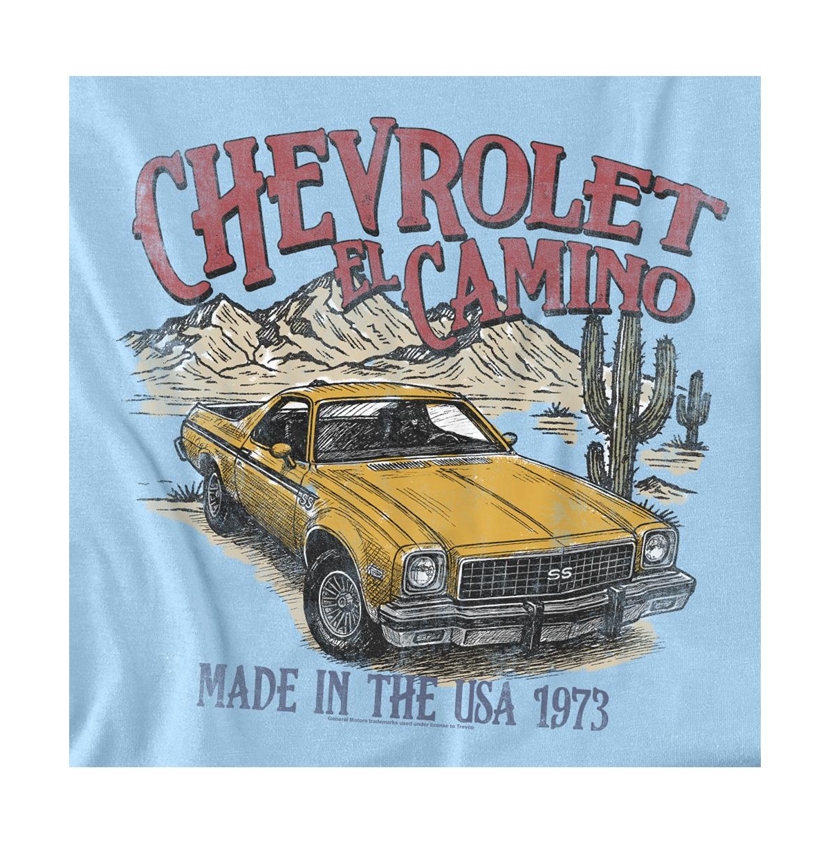 Corvette Men's Chevrolet El Camino Desert T-Shirt