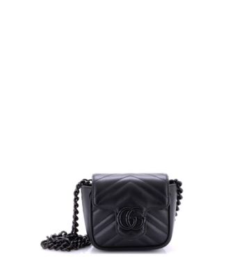 Mini GG Marmont Flap Belt Bag Matelasse Leather