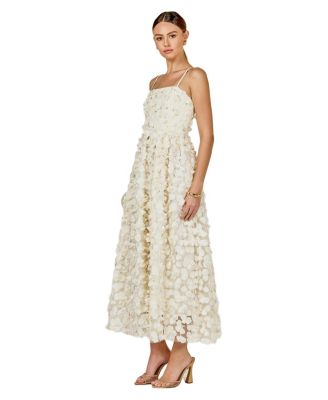 Women's 3D Floral Sleeveless Midi Dress