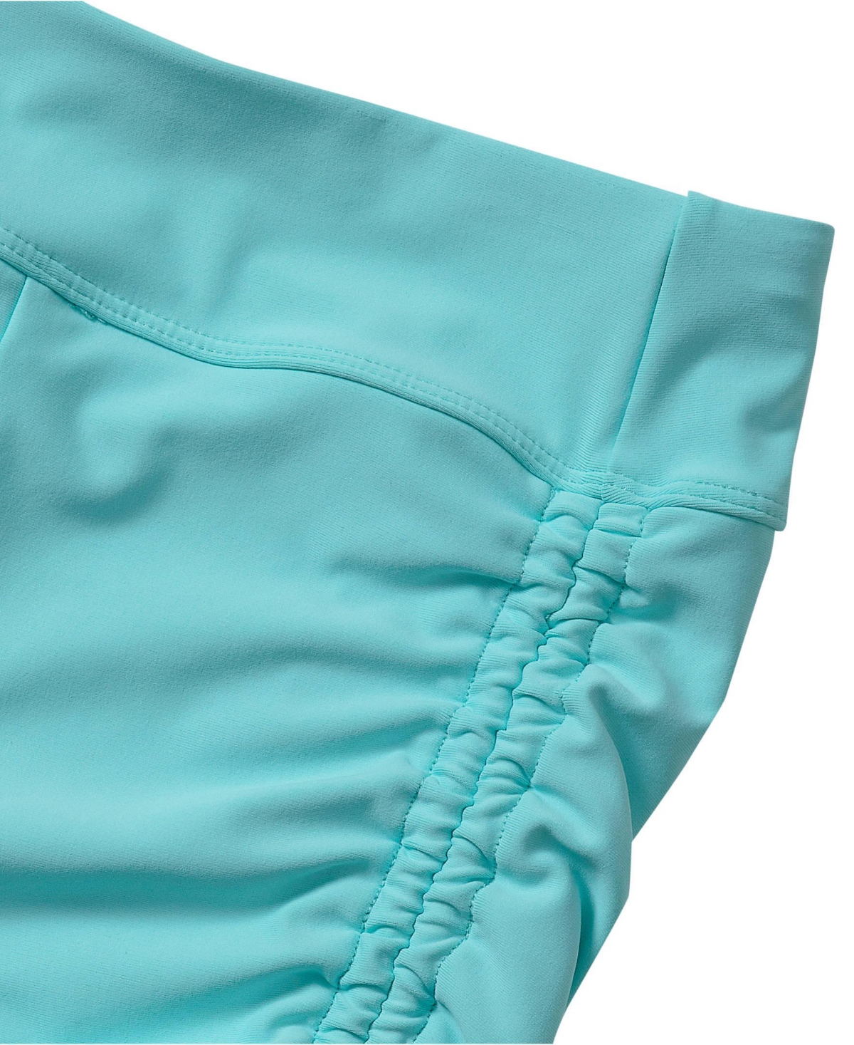 Lands' End Girls Chlorine Resistant Ruched Swim Boyshort