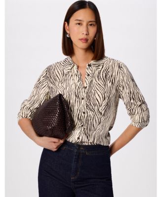 Women's Zebra Button Through Shirt