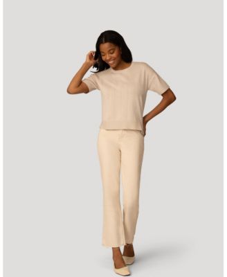 Women's Textured Short Sleeve Sweater