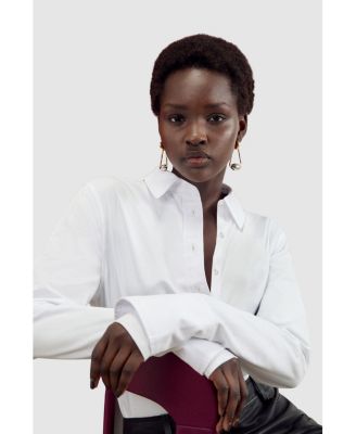 Women's Cotton Woven Buttoned Shirt