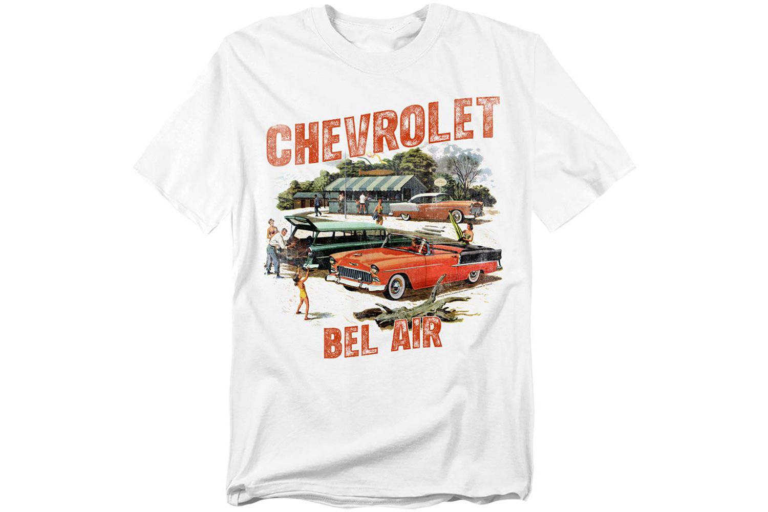 Men's Chevrolet Bel Air Watercolour T-Shirt