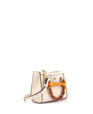 Mini Diana NM Bamboo Handle Tote Leather