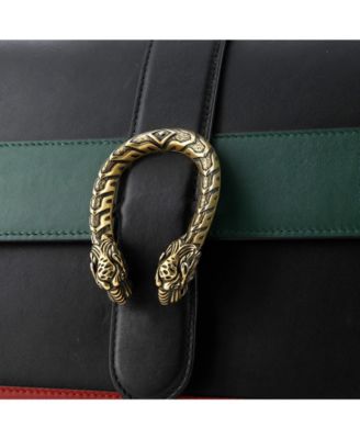 Large Dionysus Bamboo Top Handle Bag Colorblock Leather