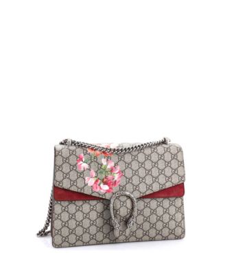 Medium Dionysus Bag Blooms Print GG Coated Canvas