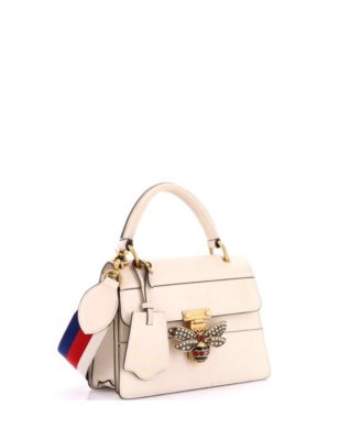 Small Queen Margaret Top Handle Bag Colorblock Leather