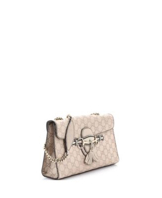 Medium Emily Chain Flap Bag Guccissima Leather