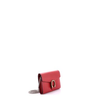 Small Dionysus Chain Wallet Leather with Embellished Detail