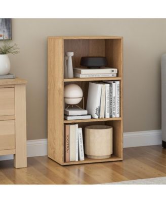 3-Cube Storage Bookcase with Adjustable Shelves
