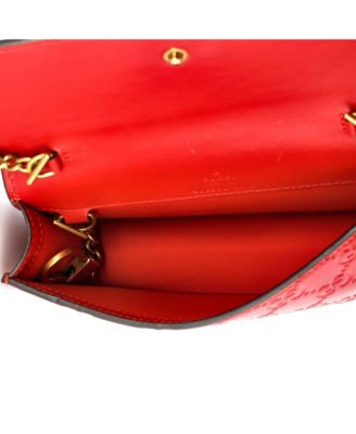 Mini Cherries Wallet on Chain Guccissima Leather