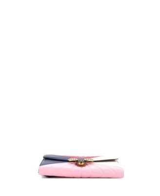 Queen Margaret Clutch Colorblock Leather