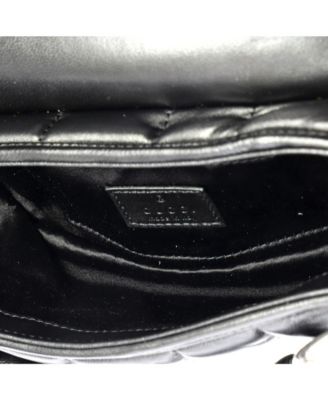 Small Horsebit Chain Shoulder Bag Vertical Quilted Leather